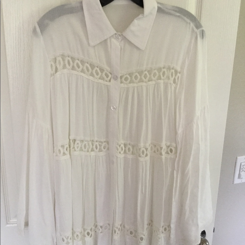 White blouse with detail